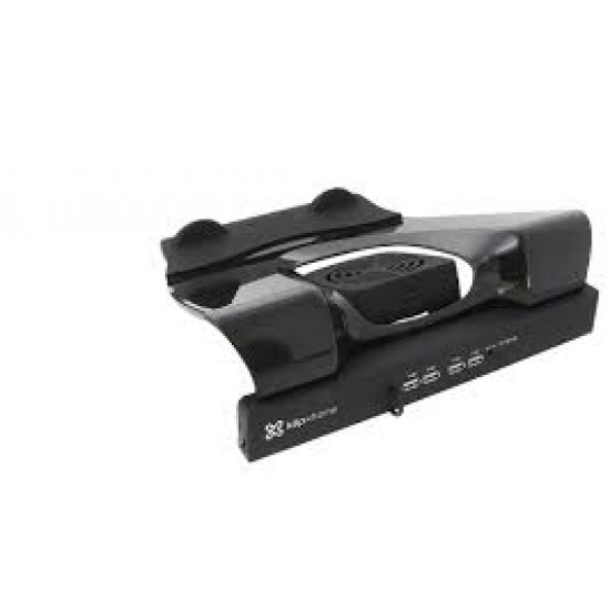 KlipX Notebook Stand Black 4 USB Port-Fan KNS-110B KlipX Notebook Stand Black 4 USB Port-Fan KNS-110B
