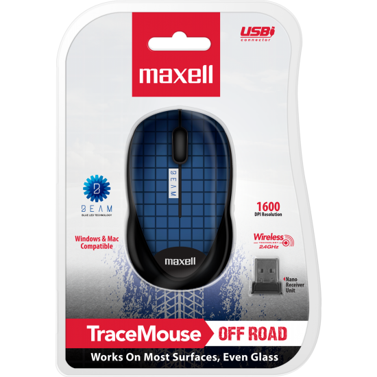 MOUSE INALAMBRICO TRACE MOWL-250 AZUL