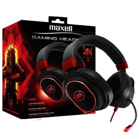 Audífonos Alámbricos Gaming Maxell Vibration Headset CA-H-MIC Audífonos Alámbricos Gaming Maxell Vibration Headset CA-H-MIC