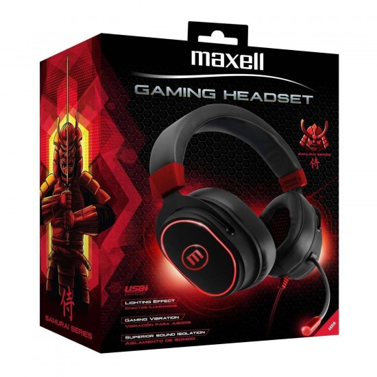 Audífonos Alámbricos Gaming Maxell Vibration Headset CA-H-MIC Audífonos Alámbricos Gaming Maxell Vibration Headset CA-H-MIC