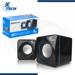 PARLANTE XTECH XTS110 STEREO BLACK BLUE USB  PARLANTE XTECH XTS110 STEREO BLACK BLUE USB