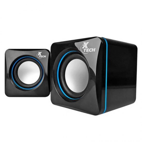 PARLANTE XTECH XTS110 STEREO BLACK BLUE USB